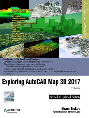 cover image of Exploring AutoCAD Map 3D 2017